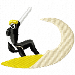 Waterskiing Embroidery Design 2 Waterskiing Embroidery Design 2